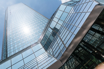 Fototapeta na wymiar Frankfurt Bank Skyscraper