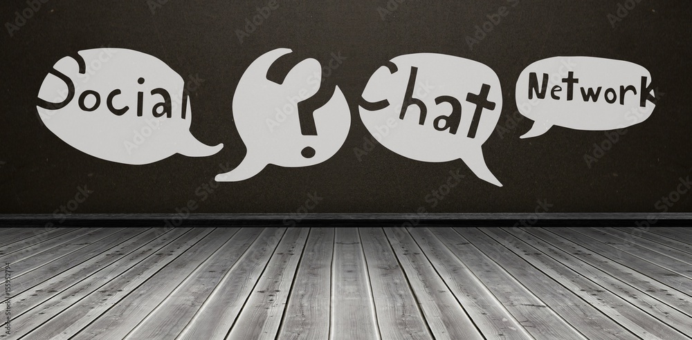 Aufkleber composite image of composite image of speech bubbles with text