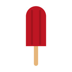 popsicle on wooden stick icon image vector illustration design 