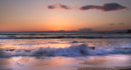 Mt.Fuji and Good wave