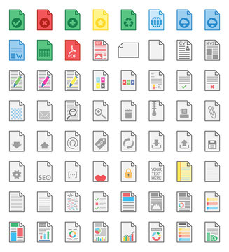 Files & Documents Vector Icons