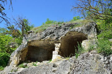 Крым, Бахчисарай, пещерный город Чуфут Кале