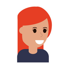 happy smiling woman icon image vector illustration design 