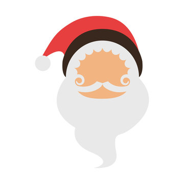 santa claus christmas character icon image vector illustration design 