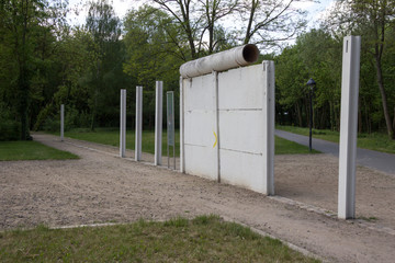 Reste der Berliner Mauer in Gro&szlig; Glienicke