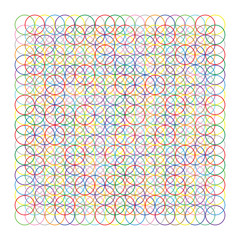 Colorful Circles Pattern Vector Background
