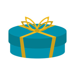 gift box with ribbon bow icon image vector illustration design 