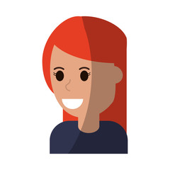 happy smiling woman icon image vector illustration design 