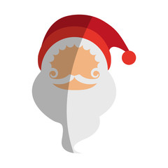 santa claus christmas character icon image vector illustration design 