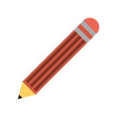 pencil stationery tool icon image vector illustration design 