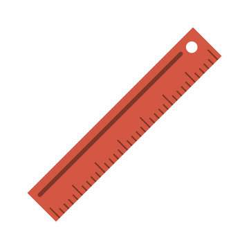 ruler stationery tool icon image vector illustration design 