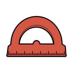 ruler stationery tool icon image vector illustration design 