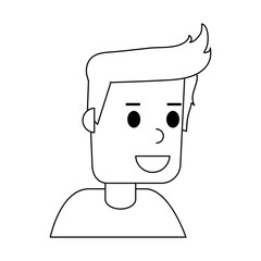 happy smiling man icon image vector illustration design 