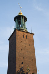 Tower of City Hall - Stadshuset, Stockholm; Sweden