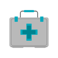first aid kit healthcare related icon image vector illustration design 