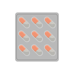 pills medication healthcare related icon image vector illustration design 