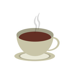 coffee beverage in mug icon image vector illustration design 