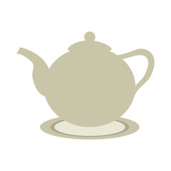 Obraz premium ceramic teapot or kettle icon image vector illustration design 