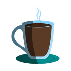 coffee beverage in mug icon image vector illustration design 