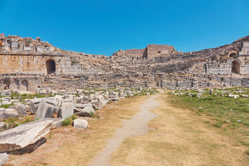 The former Greek city of Milet is currently one of the most visited monuments of the Turkish Aegean Riviera. It is located near the famous resort of Kusadasi.