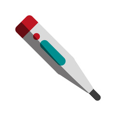 digital thermometer healthcare related icon image vector illustration design 