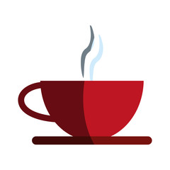 coffee beverage in mug icon image vector illustration design 