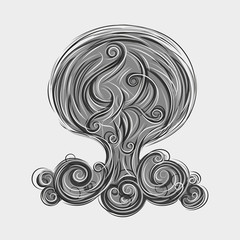 atomic explosion logo