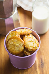 Sweet almond cookies.