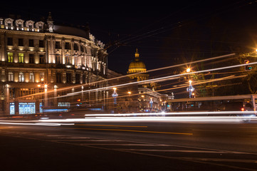 Fototapeta na wymiar Street of Saint Petersburg