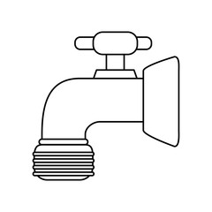 water faucet icon image vector illustration design 