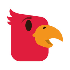 tropical bird icon image vector illustration design 