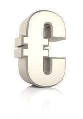 Euro Sign Ioslated on White Background