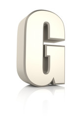 Letter G Isolated on White Background