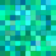 Teal abstract 3d cube background