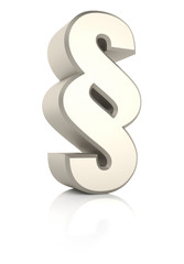 Paragraph Sign Ioslated on White Background