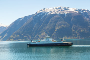 Ferry ship in Norway