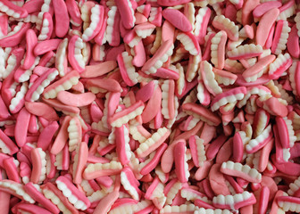 colorful gelatinous candy close-up