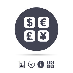 Currency exchange sign icon. Currency converter.