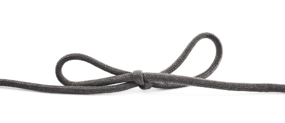 Shoelace bow knot isolated