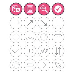 Arrow download, refresh and fullscreen symbols.
