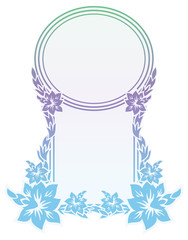 Beautiful raster frame with gradient filled. 