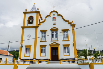 Typical church in Terceira Island, Azores, Portugal
