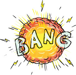 Explosion Bang Cartoon