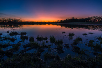 Fototapeta premium Pond Sunset