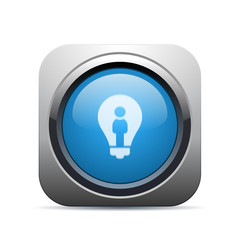 Square Push-Button - Vector