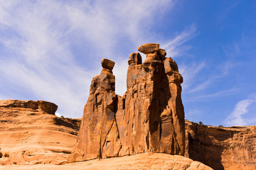 Fototapeta na wymiar Sculptore of nature. Arche canyon Moab