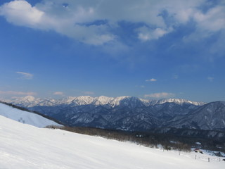 Fototapeta na wymiar Hakuba snow