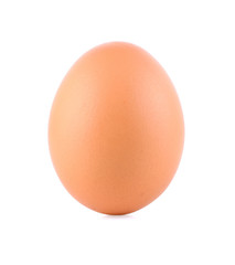 chicken egg isolated on white background.