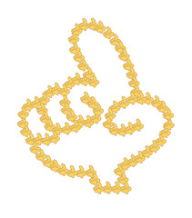 ユニーク人差し指コラージュ