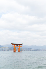 Torii gate at miyajima japan